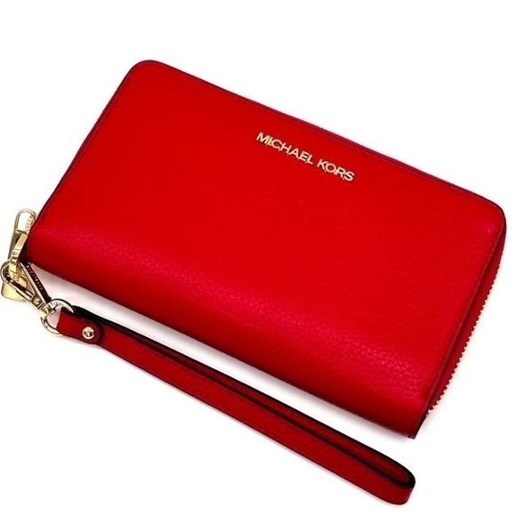 Michael Kors JST LG Flat MF Phone Case Wallet
NWT
Red/Gold - Picture 2 of 8